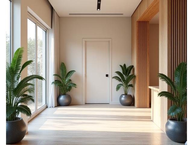 Entrée accueillante du studio Lumière Apaisante à Paris